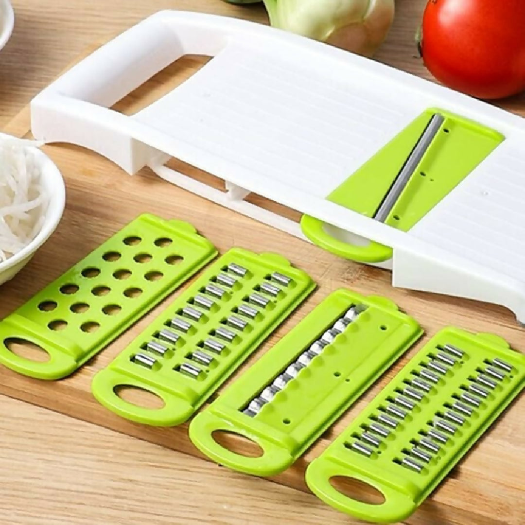 5in1 Vegetable Cutter - Multifunctional Stainless Steel Vegetable Cutter - Slicer - Kitchen Tool - 12 Inch