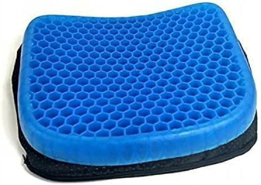Without Cloth - Egg Seater - Gel Seat Cushion - Support Cushion - Breathable Honeycomb Design For Chair Car Office - Best Design to Absorb Pressure on Driver Seat - Office Seat - House Seat