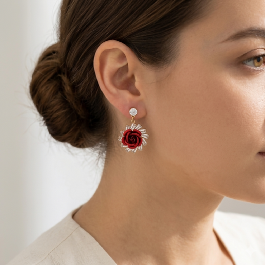 Rose Earrings
