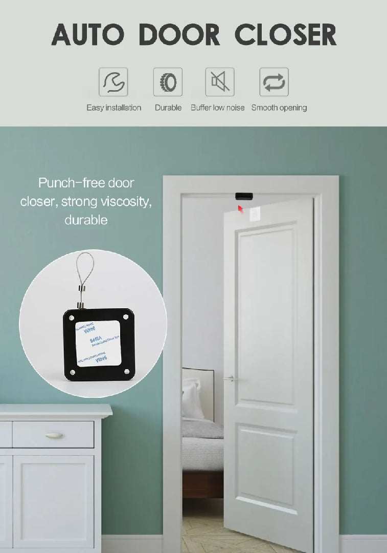 Punch-Free Automatic Sensor Door Closer - Big Size
