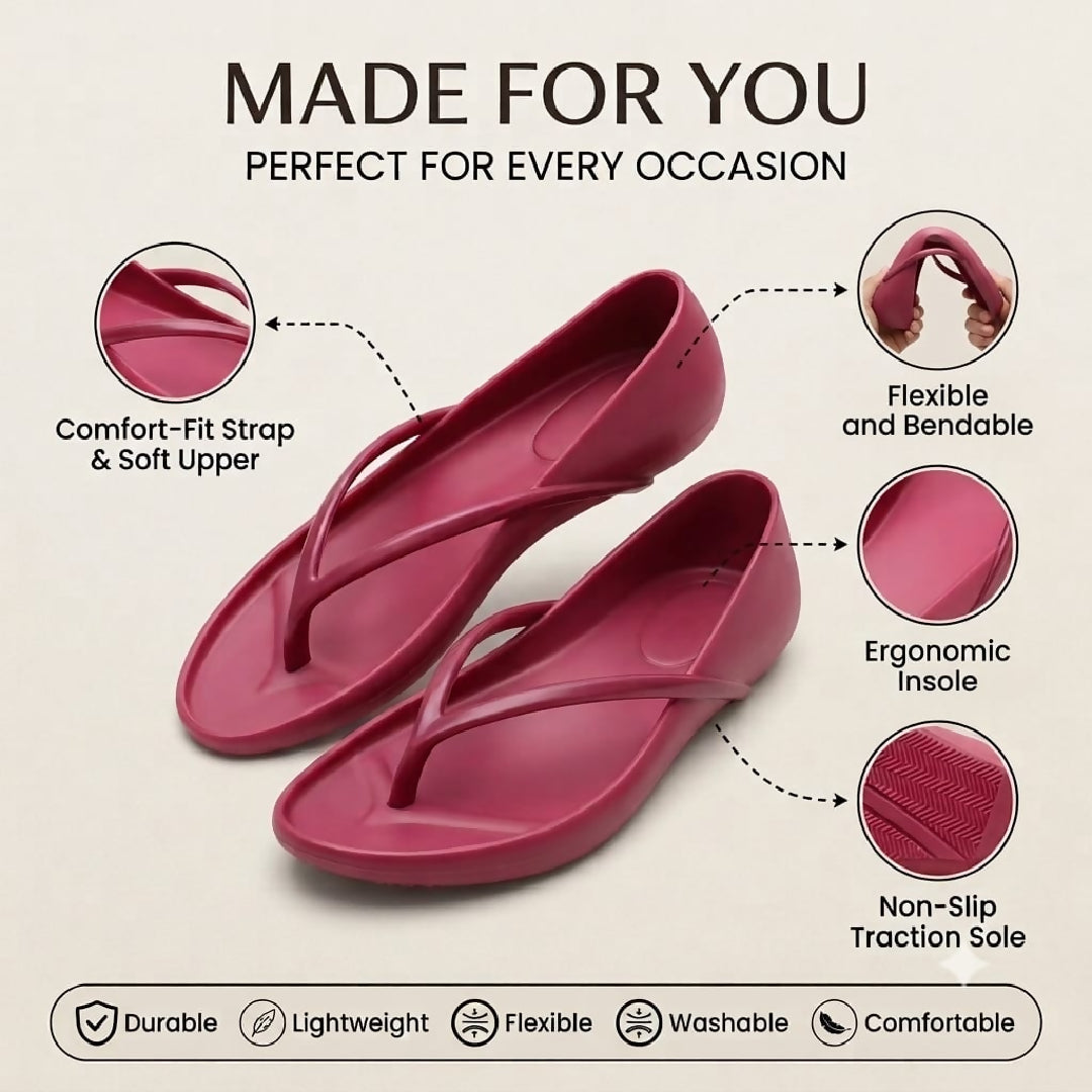 Comfort Flex Soft Rubber Flip Flop Sandals