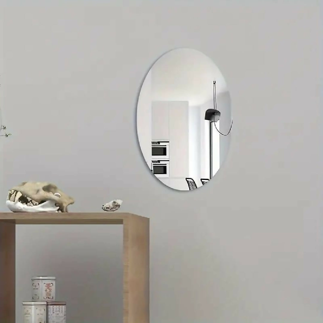 Unbreakable Acrylic Mirror Self-Adhesive Wall Sticker Lightweight Safety Mirror for Home Bedroom Bathroom Kids Room 20x30 cm