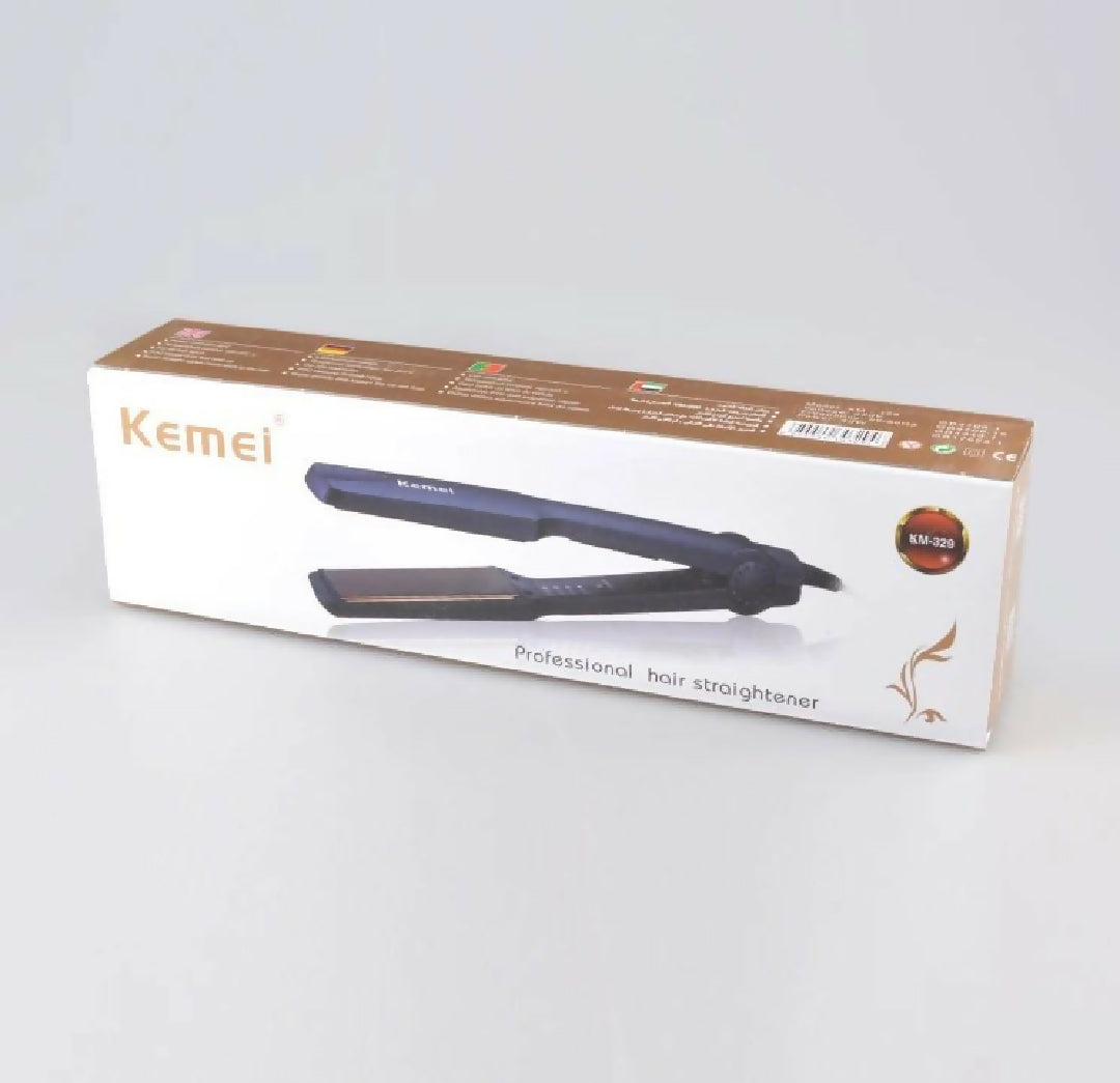 Kemei KM 329 Professional Hair Straightener With Temperature Control For Women