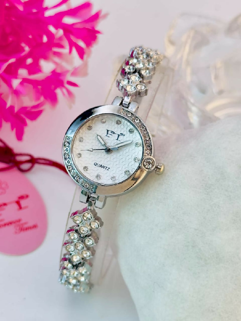 FT Crystal Bracelet Watch for Women