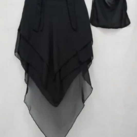 Khimar hijab black