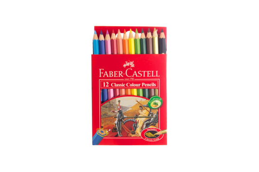 Faber Castell 12 Short Classic Colour Pencils - Stockist.pk