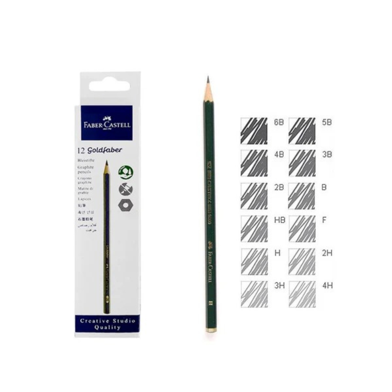 Faber Castell Gold Fibre Degree Pencil Set Of 12 - Stockist.pk