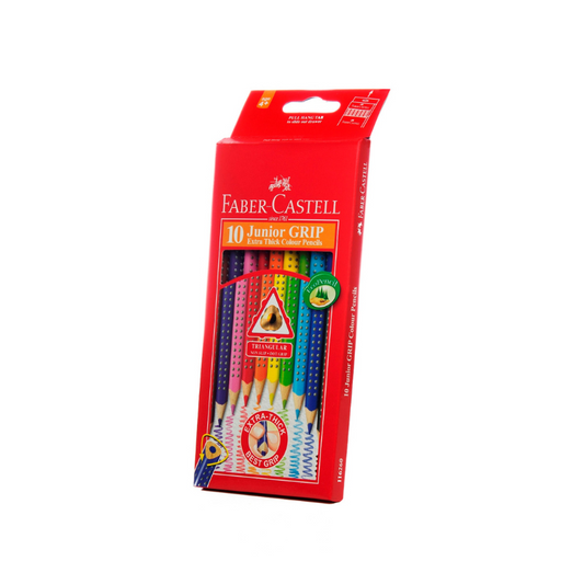 Faber Castell Junior Grip Colour Pencil 10 - Stockist.pk