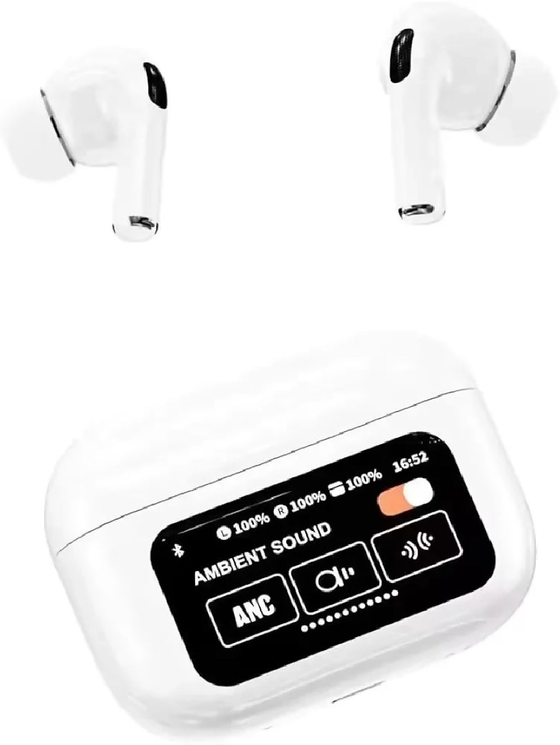 A9 Pro High Quality Sound ENC Noise Reduction Wireless AirPods With Smart Touch Screen Control