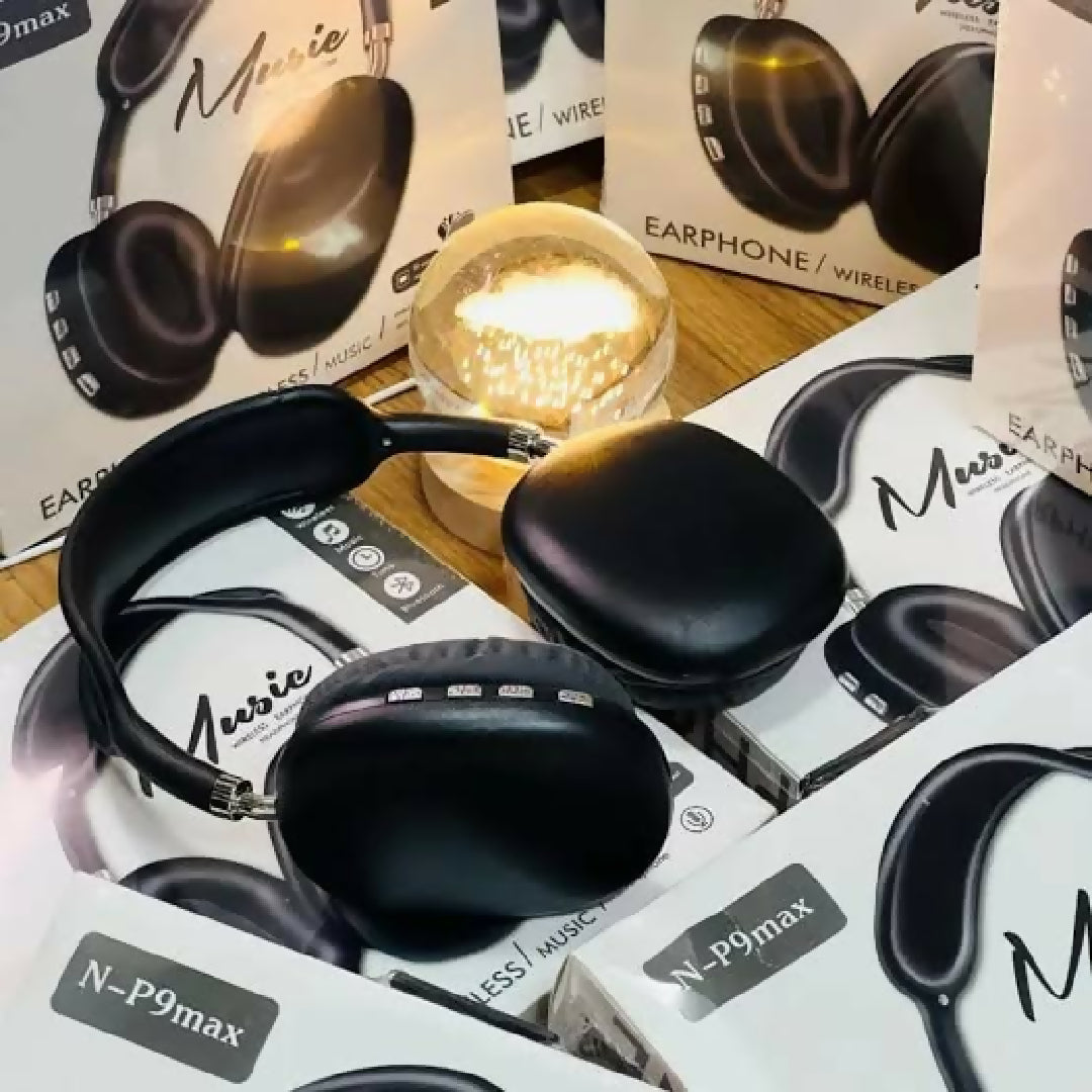 NP9 Max Wireless Headphones with Deep Bass Long Playtime and Noise Cancelling