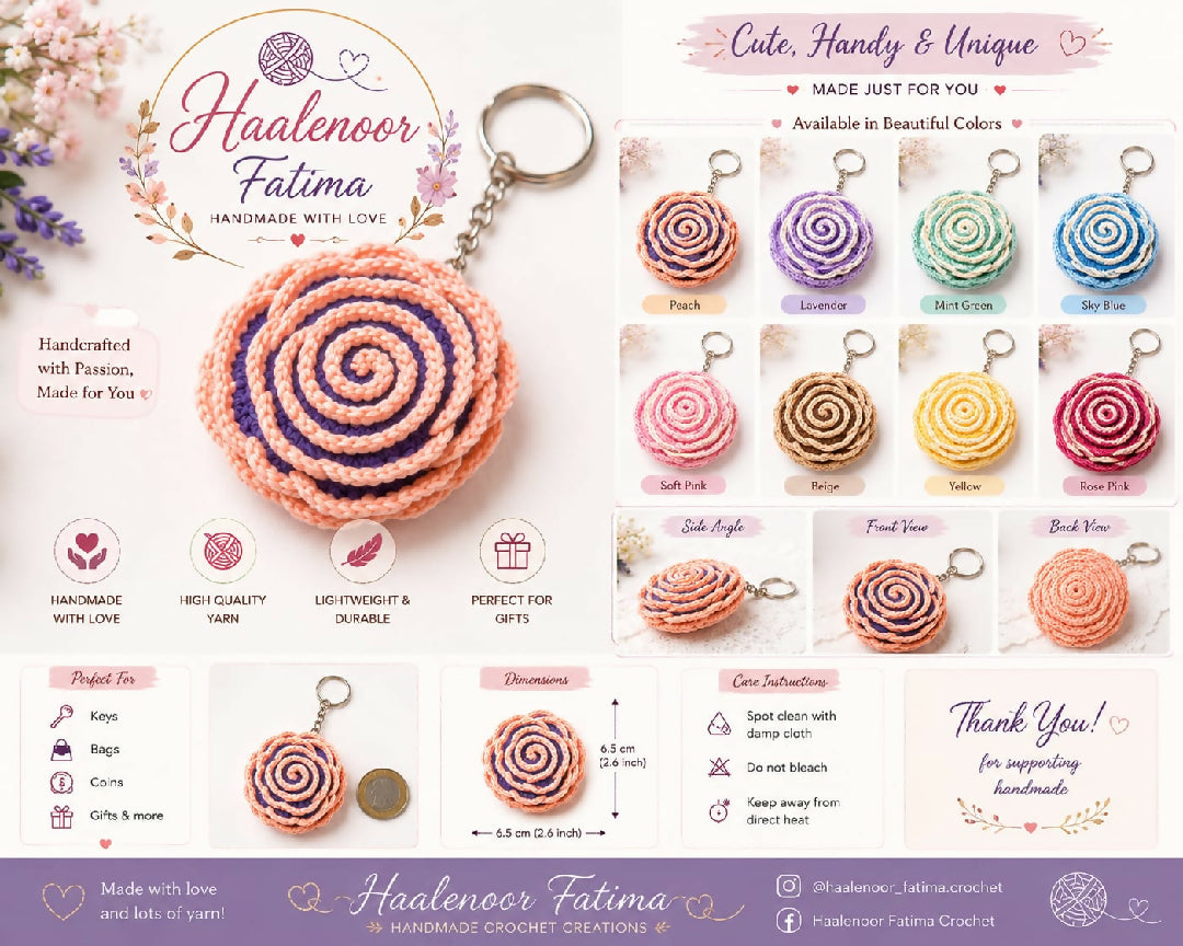 Copy of 2pcs Mini Crochet Cute Flower Purses Handmade Jewelry Small Bag Drawstring Knitting keychain for Women girls charms Accessories