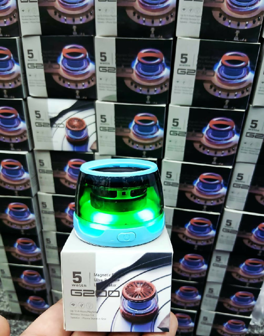G200 Magnetic RGB Bluetooth Speaker 5W Ultra Portable Wireless Sound Box Magnetic Phone Stand