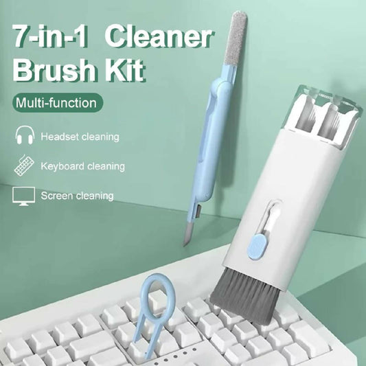 7 In 1 Computer Keyboard Cleaner Brush Kit Earphone Cleaning Pen For Headset Keyboard Cleaning Tools Cleaner Keycap Puller