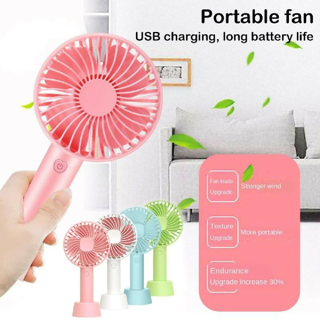 Portable Hand Held Fan Office Desktop Multifunctional Folding Double Headed Small Electric Fan With A Neck Lanyard