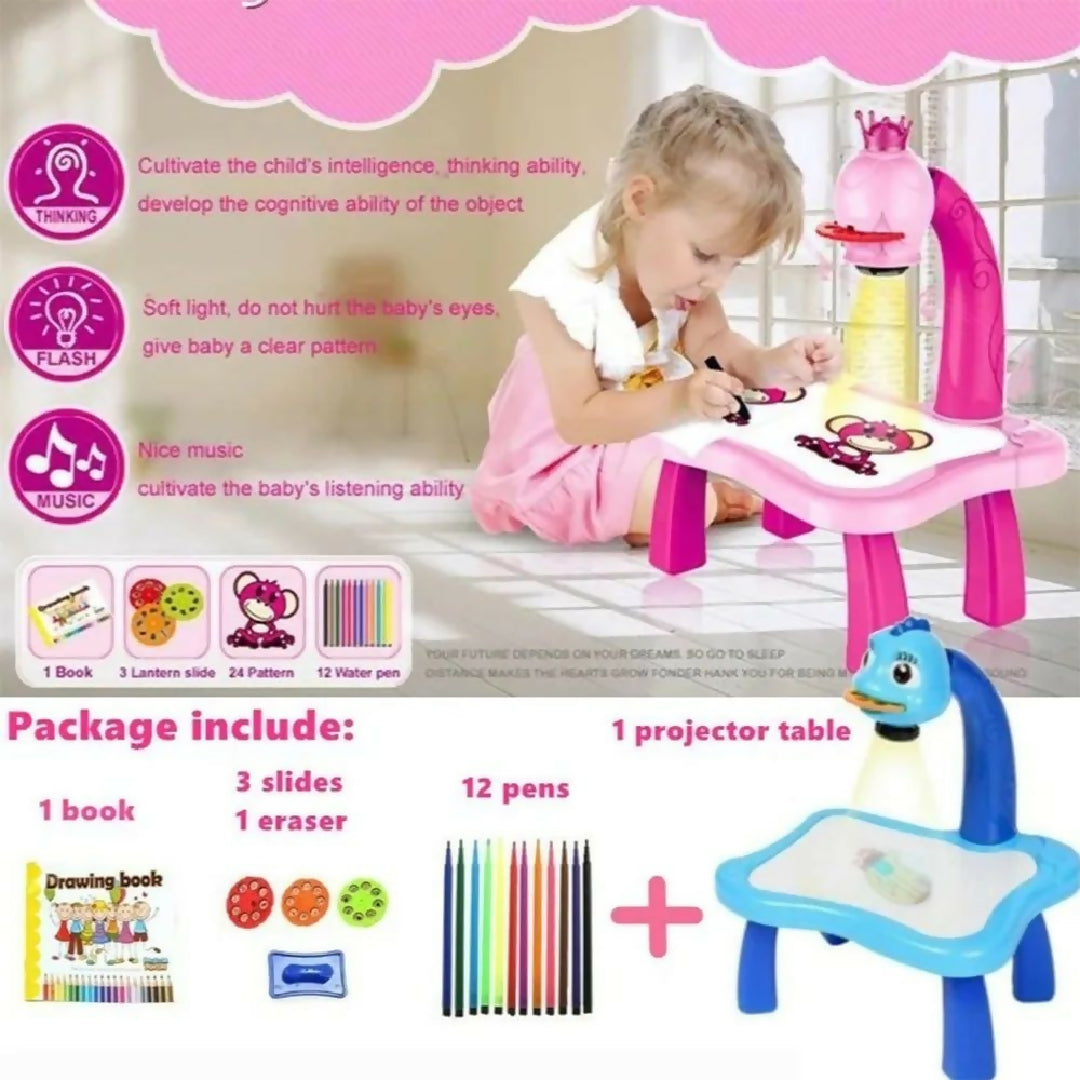 Kids Drawing Projector Trace And Draw Projector Toy Drawing Board Tracing Desk Learn To Draw Sketch Machine Art Tracing Projector