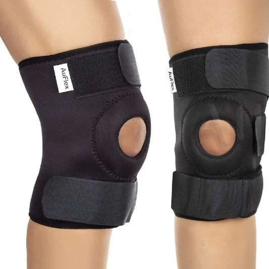 Adjustable Open Patella Knee Support Brace Compression Knee Cap for Gym Running Walking Sports Joint Support for Men Women Random Color