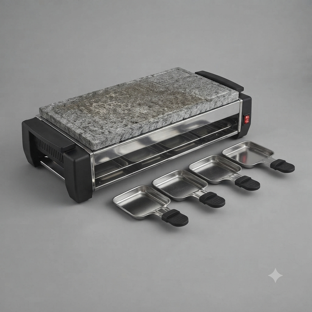 Electric And Barbecue Grill Indoor Stone Surface Cooking Powerful Food Grilling Appliance