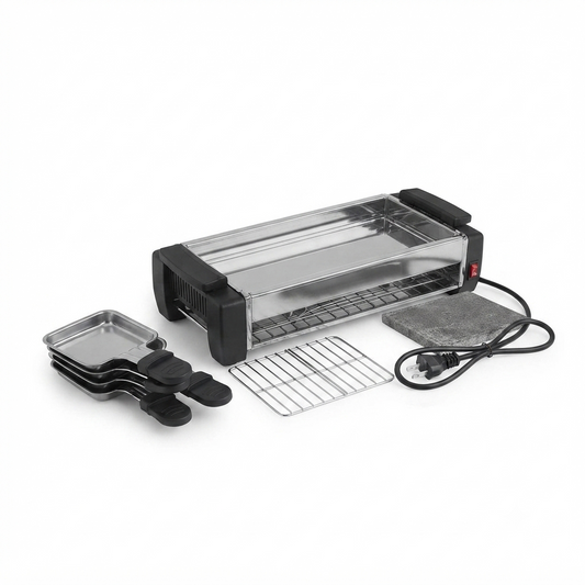 Electric And Barbecue Grill Indoor Stone Surface Cooking Powerful Food Grilling Appliance