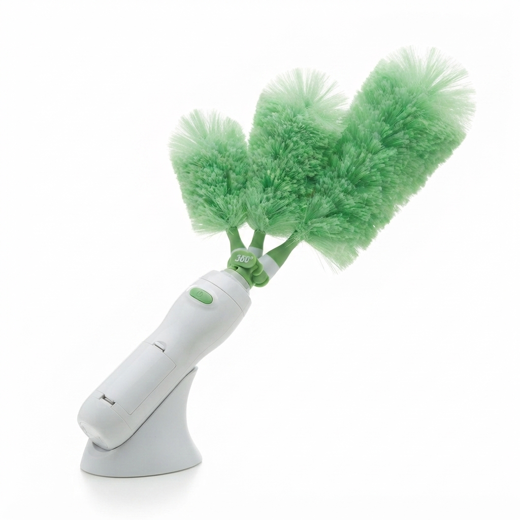 Newest Go Duster Cell Operating 360 Rotating Feather Duster Dust Cleaning Brush