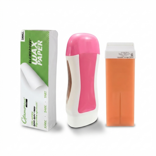 3 in 1 Wax Depilatory Refill Machine With Roller Wax And Depilatory Wax Paper Universal Electric Wax Heater