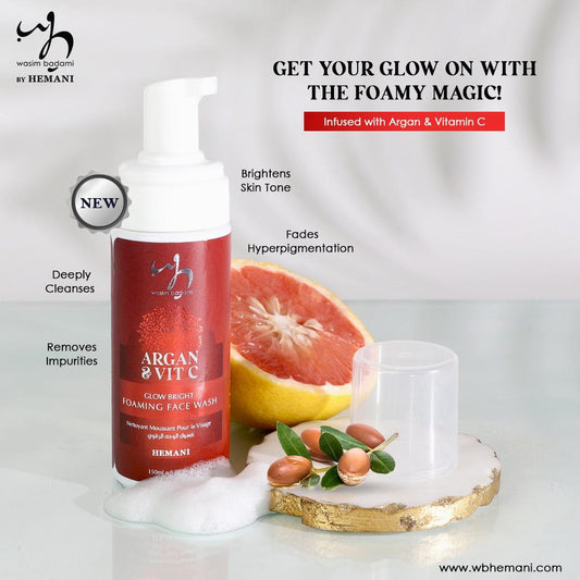 Glow Bright Foaming Face Wash with Argan & Vitamin C 150ml