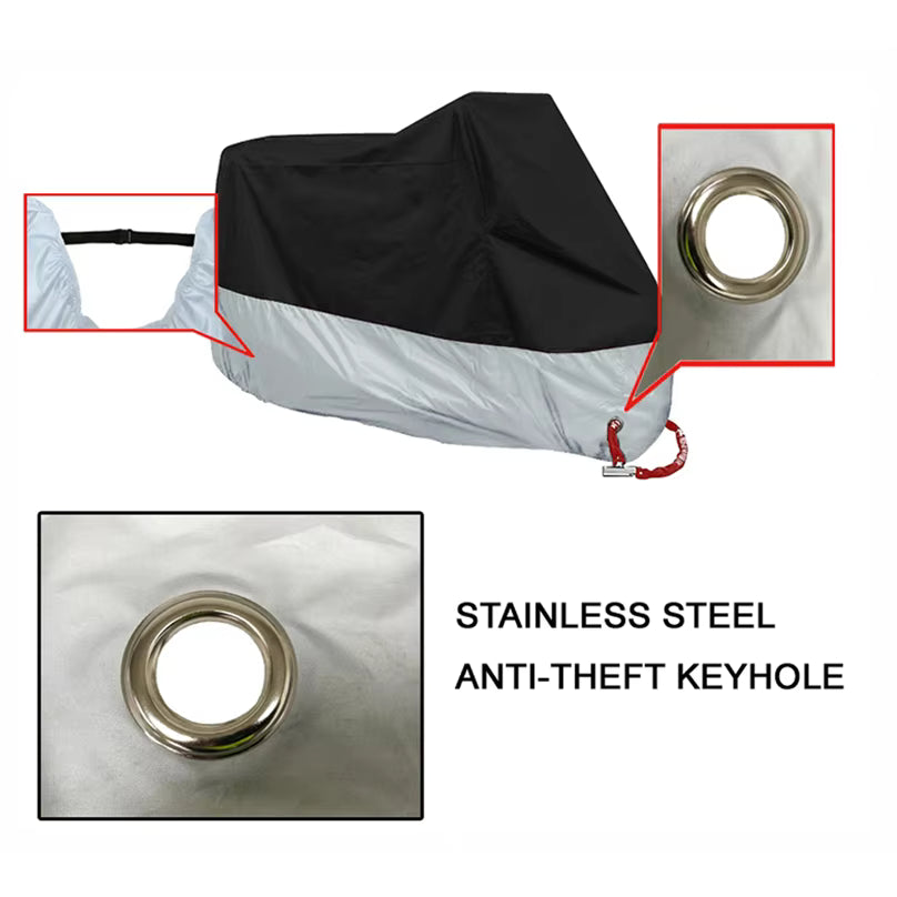 Bike Cover Full Size - CD70, Honda 125 & Yamaha YBR - Waterproof Motorcycle Cover, Top Parking Cover