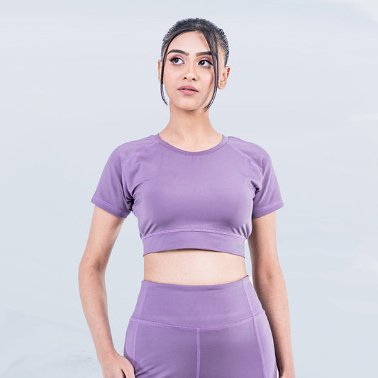 DRICORE CROP SET - PLUM