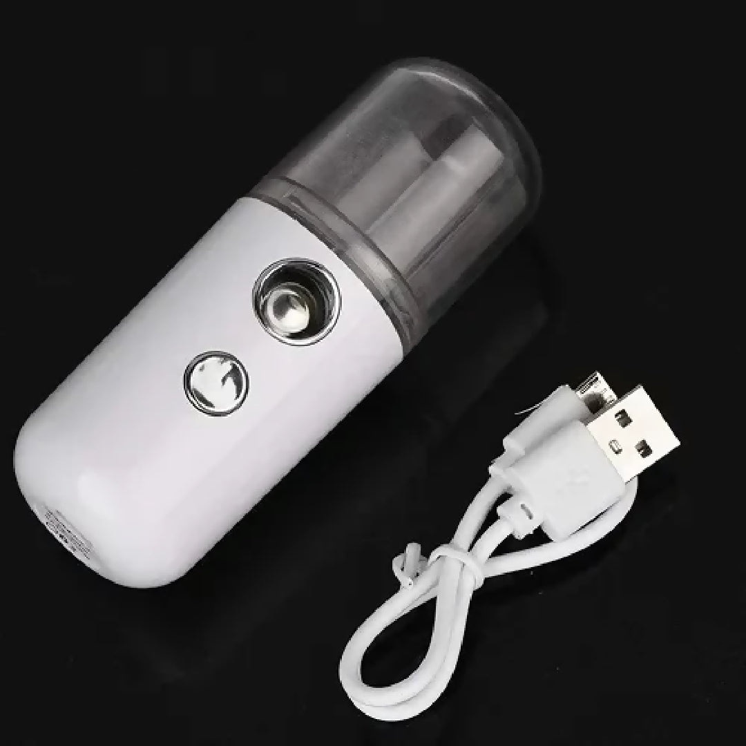 Portable Nano Facial Mist Sprayer Hydrating Ionic Facial Steamer for Instant Skin Moisture Glow Refreshing Mist USB Rechargeable