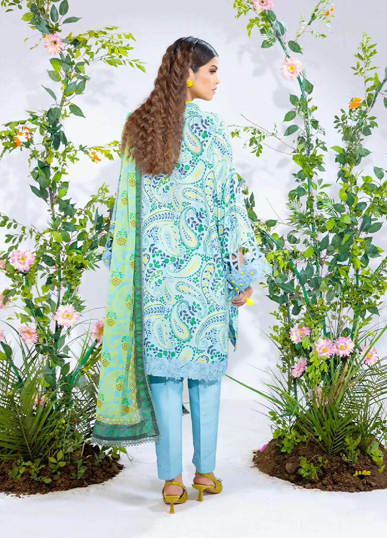 Salitex Original 3PC Unstitched Printed Lawn Silk (SI13)