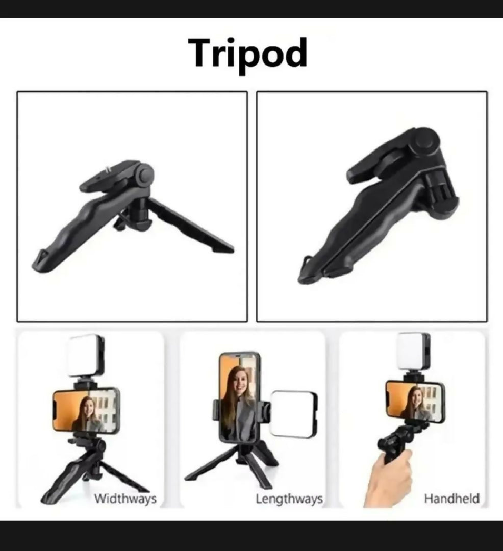 Ay-49 Vlogger Video Making Kits Vlog Microphone Led Fill Light Mini Tripod Mobile Holder with remote Good quality