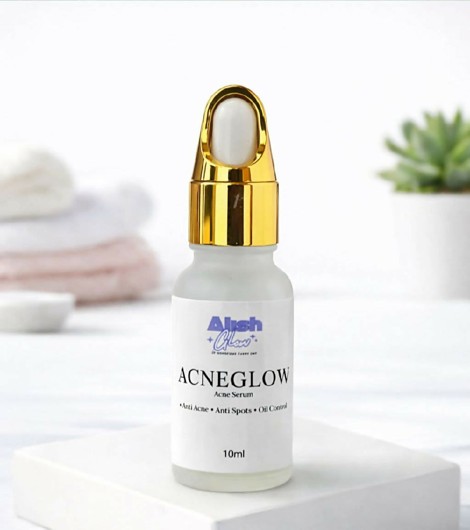 ACNEGLOW Acne Serum by Alish Glow 10ml Anti Acne and Dark Spots Remover Oil Control Face Serum for Oily and Acne Prone Skin