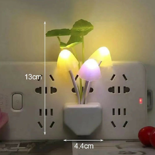 Mushroom Wall Light control Sensor Night Light Induction Dream Fung Mushroom Lamp Home Bedroom Decoration