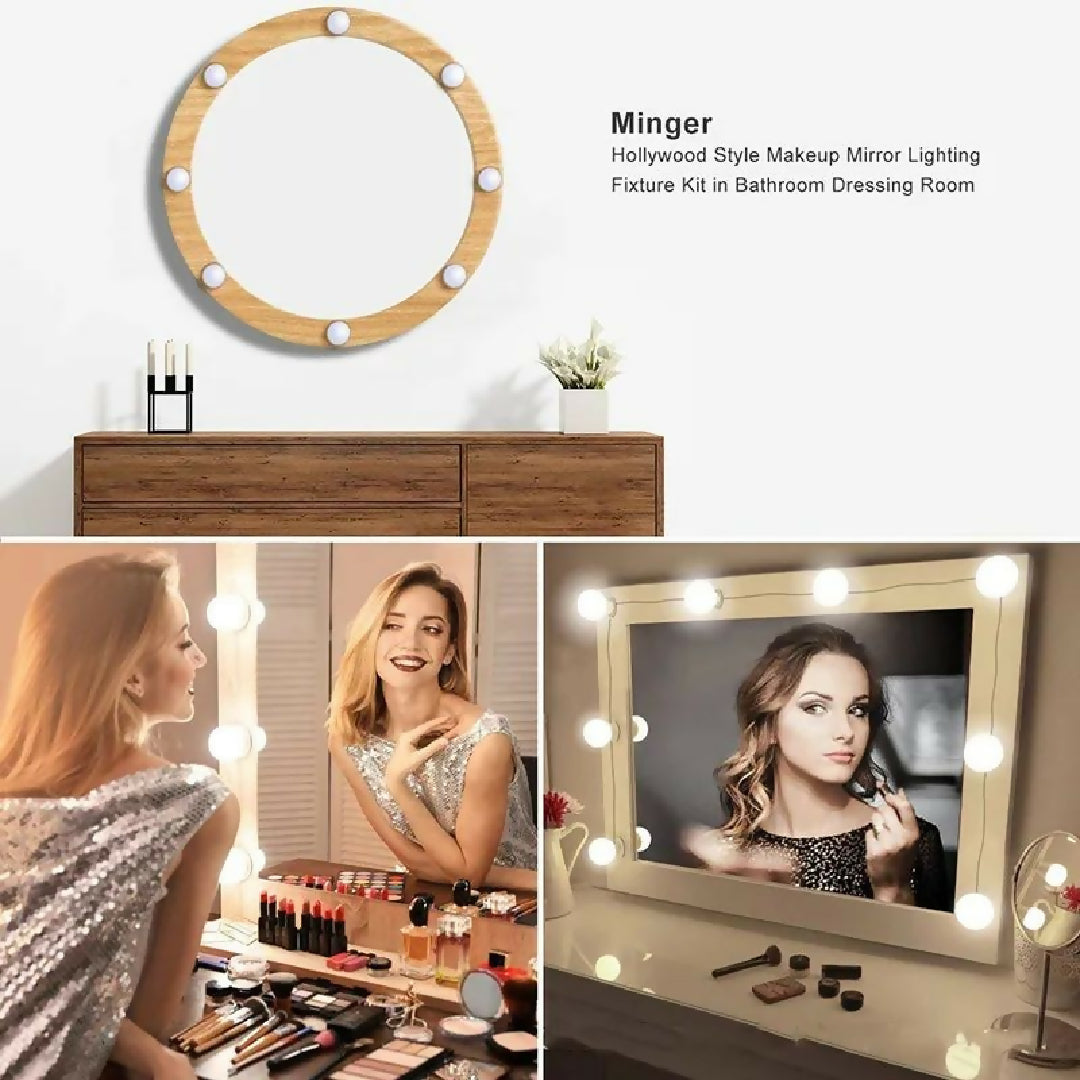 Vanity Mirror Light LED Bulbs For Makeup Mirror Stand 10 Bulbs