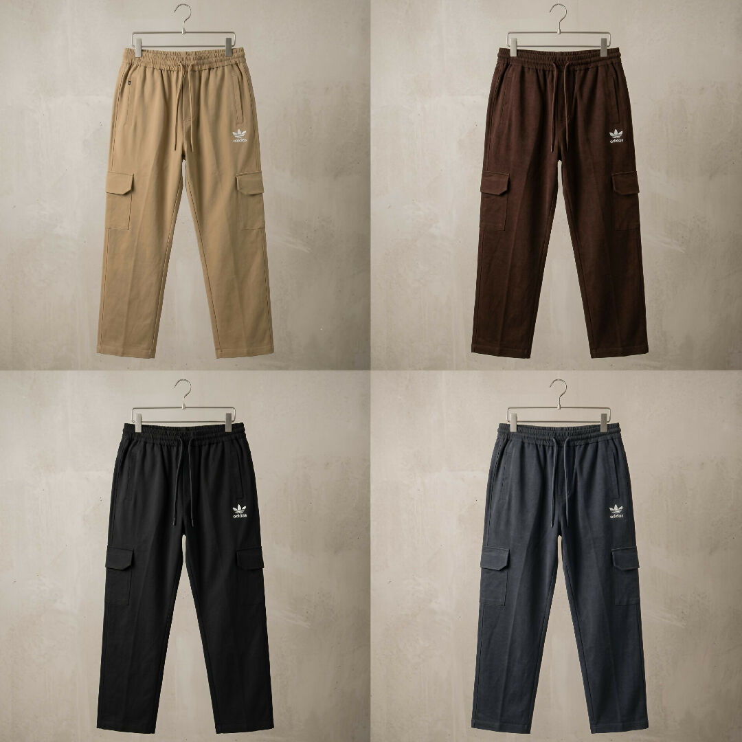 Mens Premium Woven Terry 4 Pocket Cargo Trouser