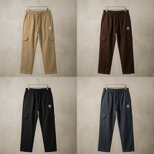 Mens Premium Woven Terry 4 Pocket Cargo Trouser
