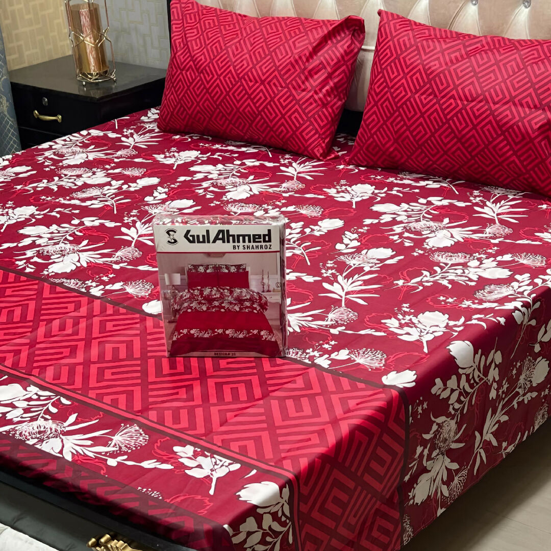 Premium Cotton Salonica Printed King Size Double Bed Sheet Set Volume 2 Exclusive Designs