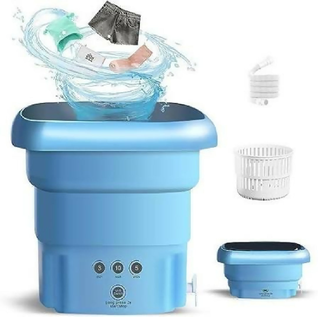 Portable Mini Folding Washing Machine Portable Mini Laundry Machine For Clothes Multi Color