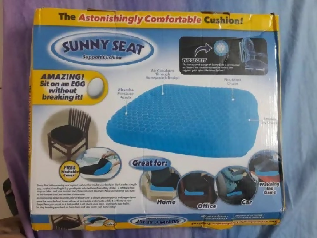 Without Cloth - Egg Seater - Gel Seat Cushion - Support Cushion - Breathable Honeycomb Design For Chair Car Office - Best Design to Absorb Pressure on Driver Seat - Office Seat - House Seat