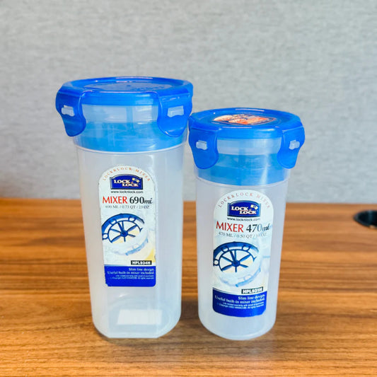 ROUND TALL FOOD CONTAINER 690ML W/Mixer(One Touch) LHPL934N