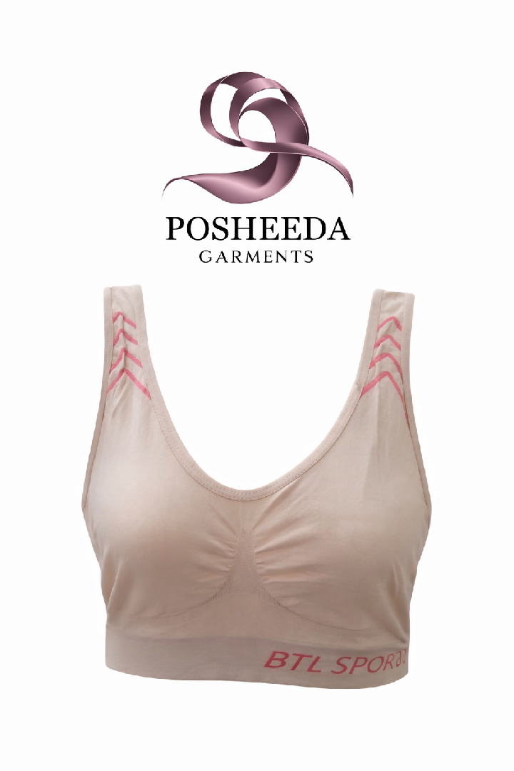 Pack of 2 Women Sports Bra Padded Seamless Gym Bra Stretchable Workout Yoga Bra Comfortable Activewear for Women