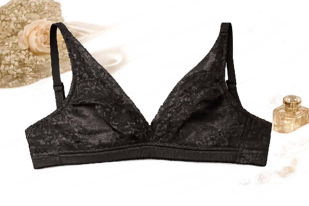 Posheeda Premium Floral Comfort Bra Full Coverage Wireless Everyday Support Bra
