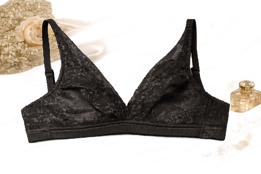Posheeda Premium Floral Comfort Bra Full Coverage Wireless Everyday Support Bra