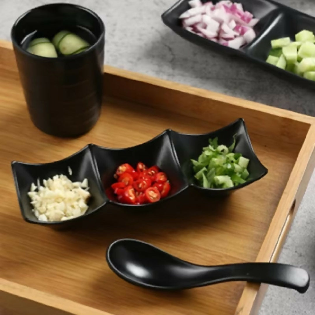 3-Compartment-Dipping-Sauce-Dish-BPA-Free-Plastic-Condiment-Server-for-Hot-Pot-Sushi-Appetizers-Microwave-Dishwasher-Safe-random-color