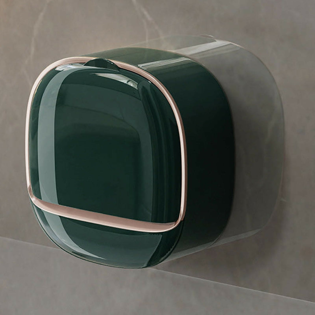 1Pc Wall Mounted Soap Holder With Drain Tray - Stylish Soap Dish Holder Waterproof - Random Color