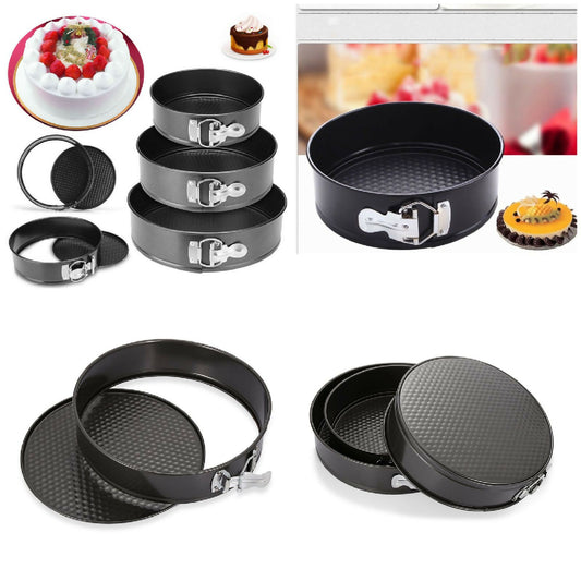 3pcs Round Cake Baking Mold Tin Tray Pan Bakeware Kit Kitchen DIY Desserts Baking