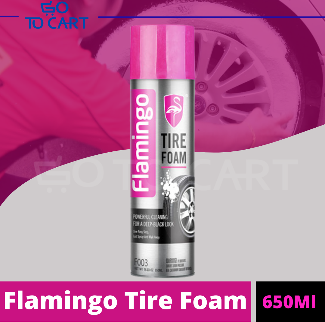 Flamingo Tire Foam F003 650ML  All in One Tire Cleaner