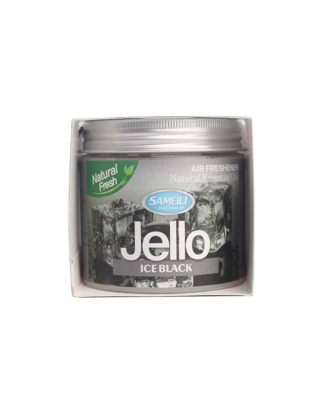 Jello Air Freshener Car andamp; Home Ice Black   Long Lasting Gel Fragrance