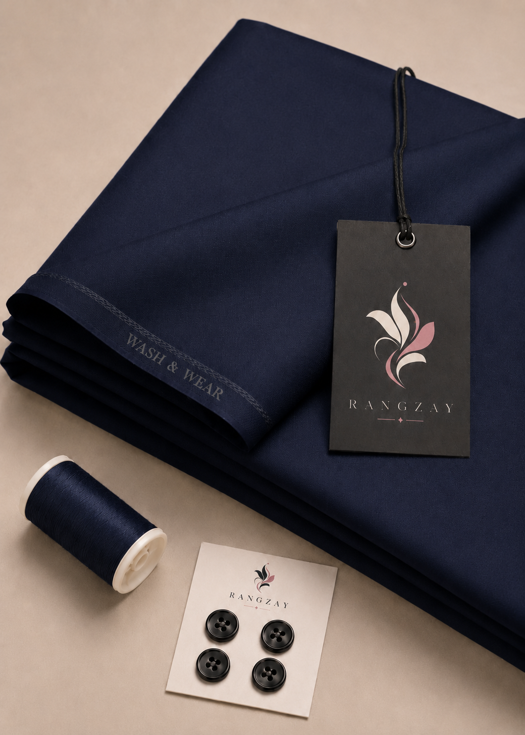 Navy Blue Wash & Wear