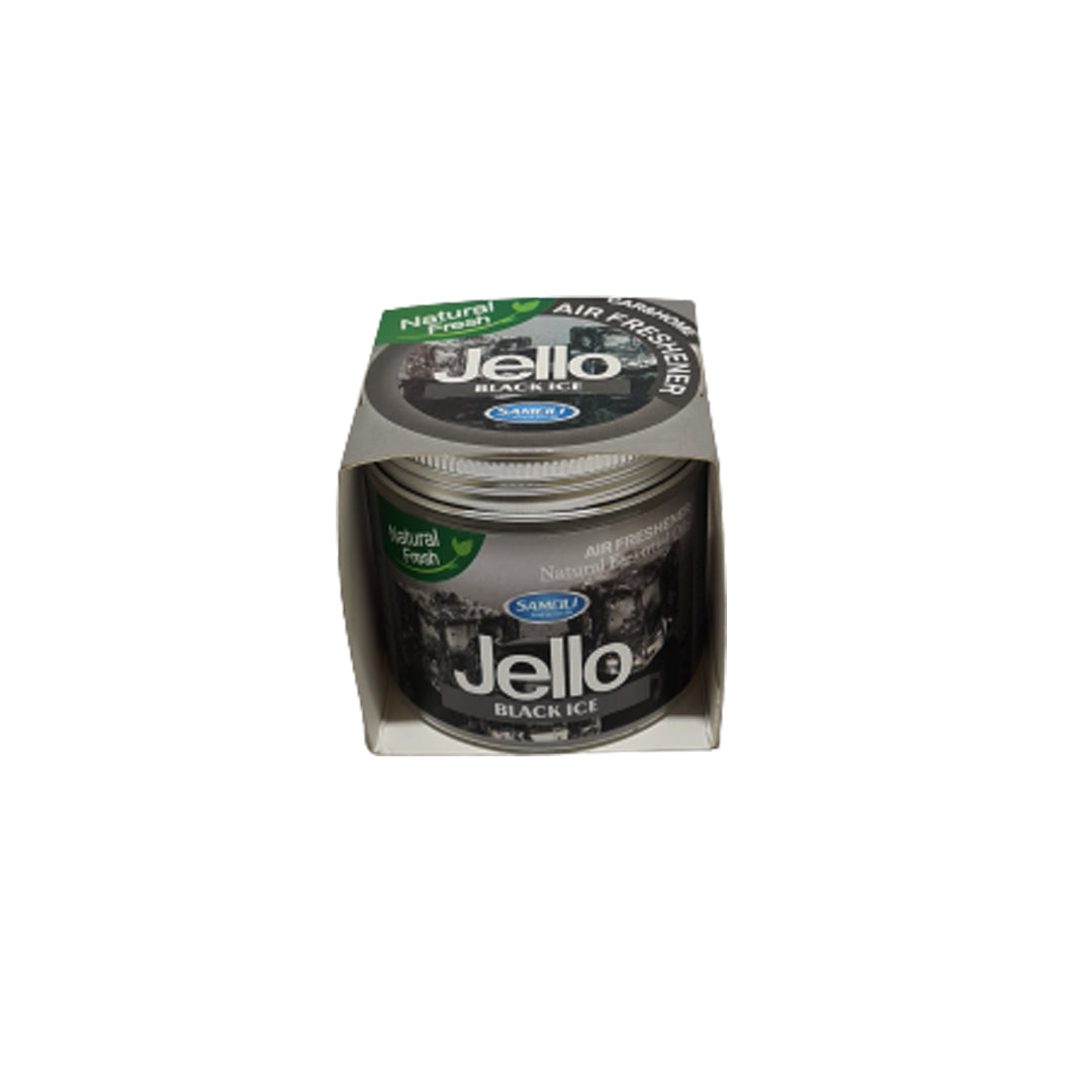 Jello Air Freshener Car andamp; Home Ice Black   Long Lasting Gel Fragrance