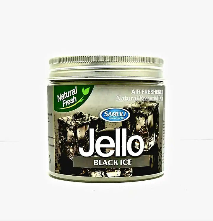 Jello Air Freshener Car andamp; Home Ice Black   Long Lasting Gel Fragrance